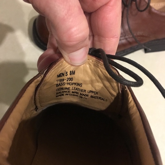 Mens  Brown Bass Shoes - Picture 6 of 8